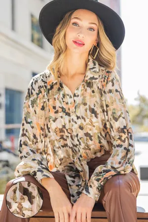 Dare To Be Bold Watercolor Blouse