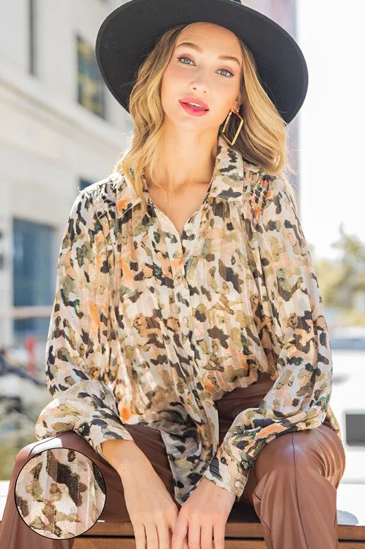 Dare To Be Bold Watercolor Blouse