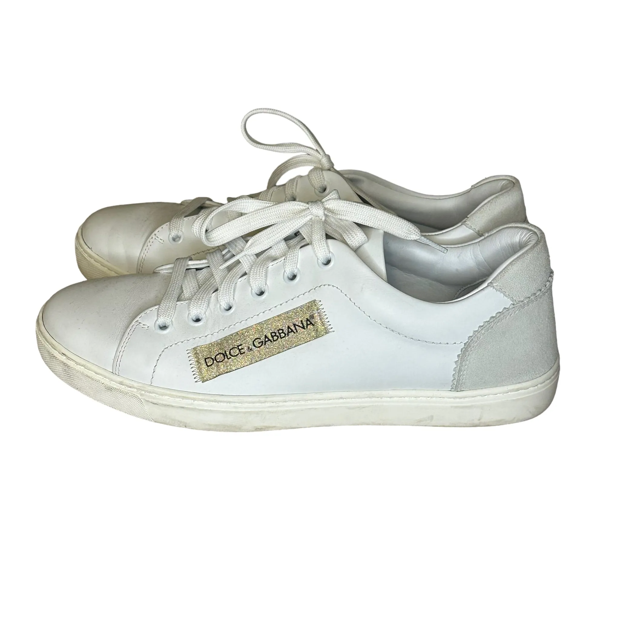 Dolce and Gabana White Sneakers