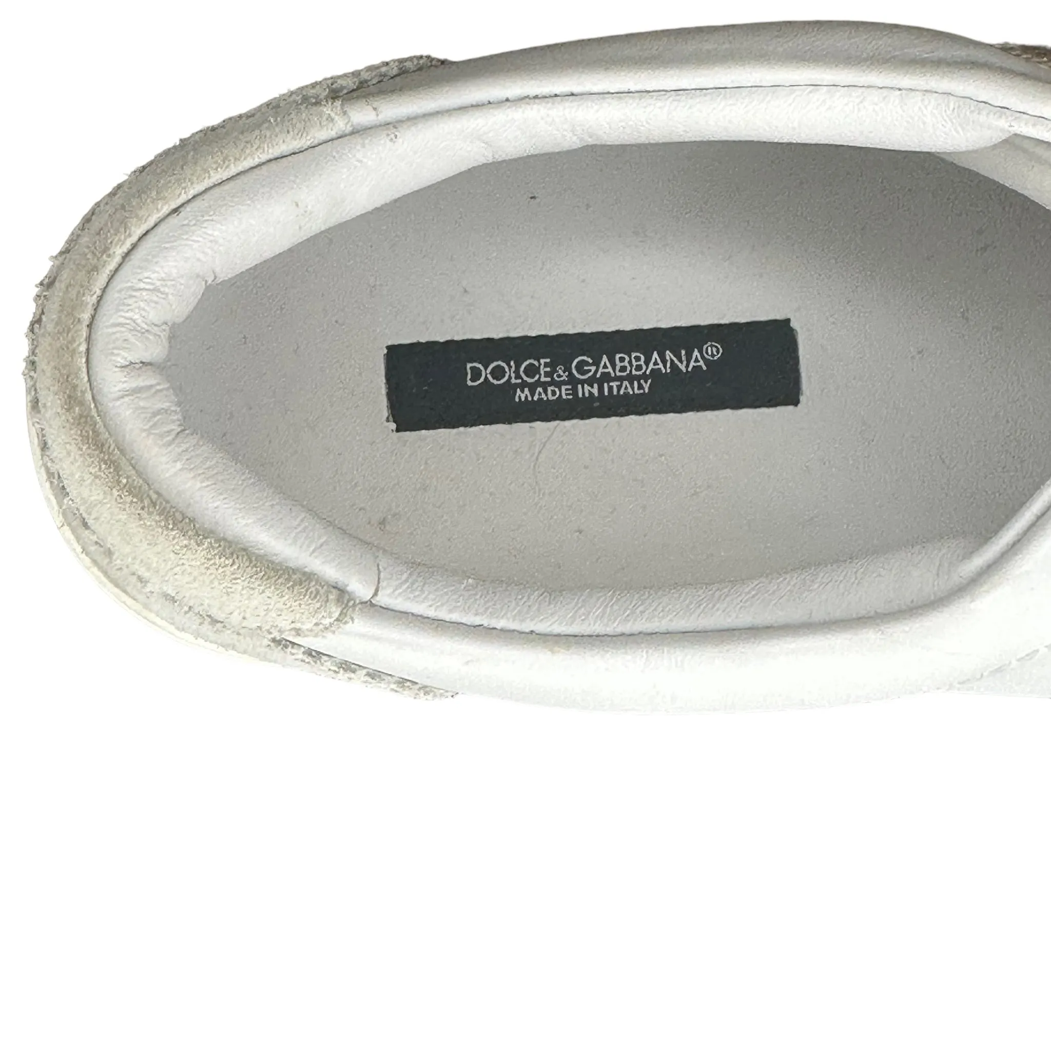 Dolce and Gabana White Sneakers