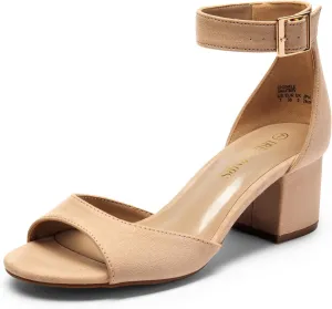 DREAM PAIRS Womens Chunkle Low Heel Pump Ankle Strap Dress Sandal DREAM PAIRS Womens Chunkle Low Heel Pump Ankle Strap Dress Sandal