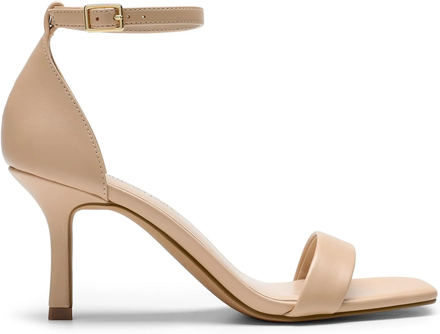 DREAM PAIRS Women's High Stilettos Open Square Toe Ankle Strap Heels Sexy Fashion Comfort Dress Shoes Wedding Bridal Pumps Heeled Sandals