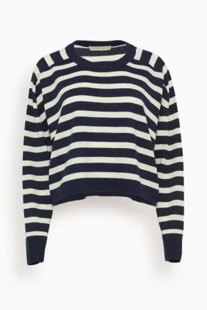 Eglantine Sweater in Marine/Ecru