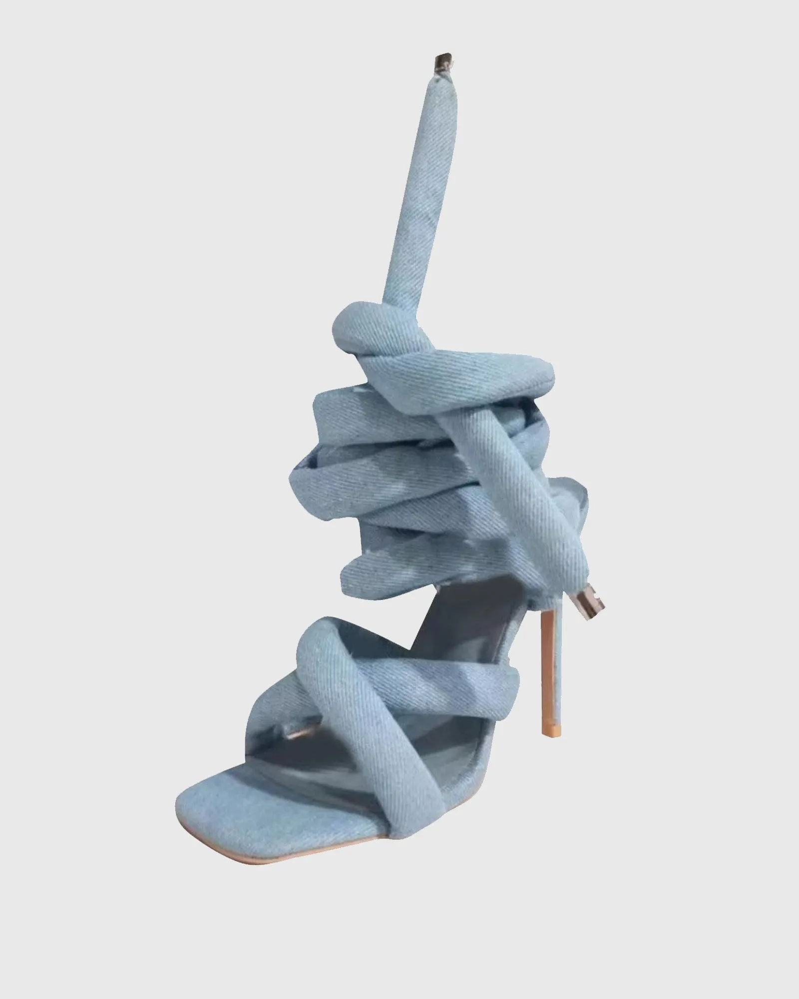 Eloisa Lace up Sandals In Blue