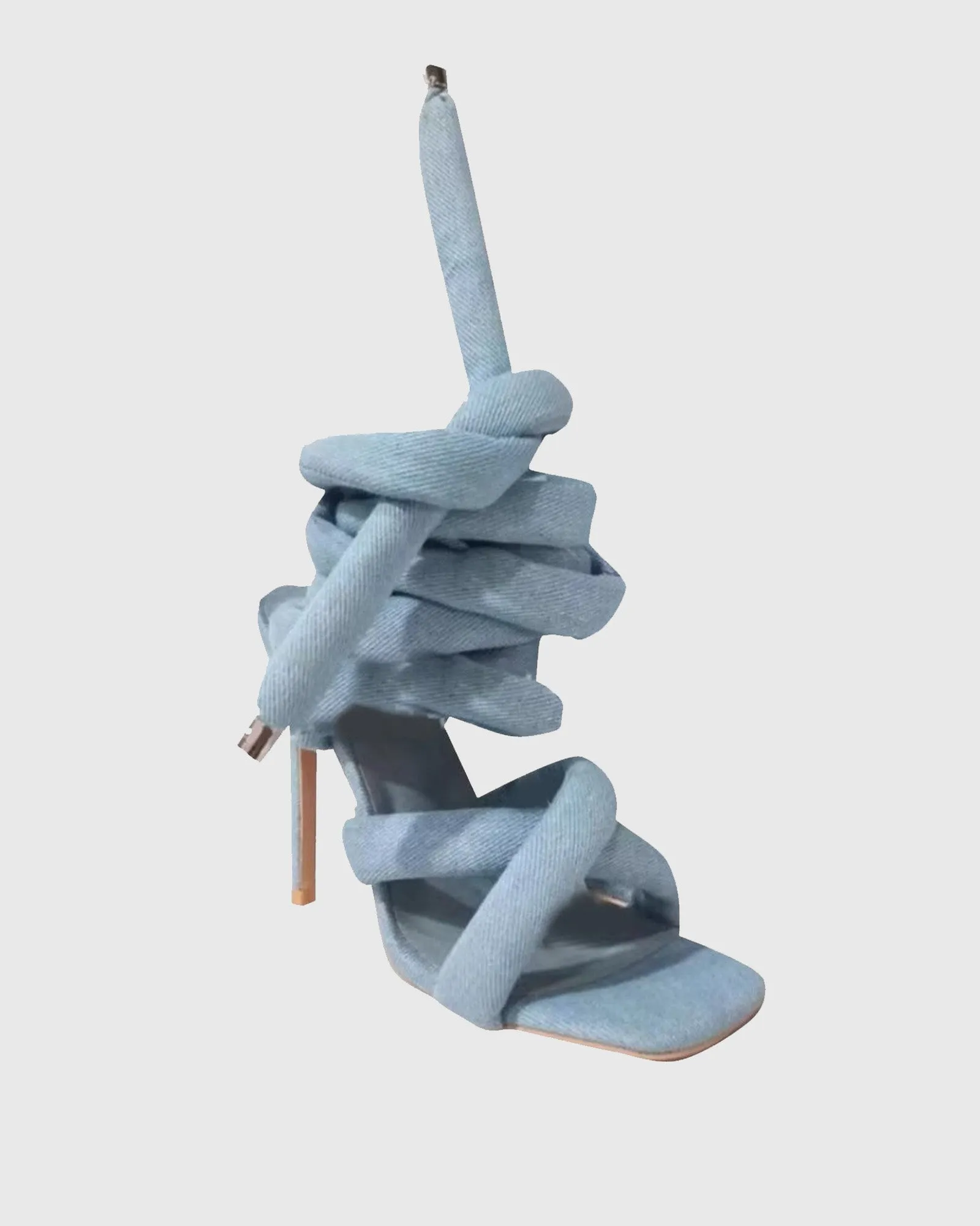 Eloisa Lace up Sandals In Blue