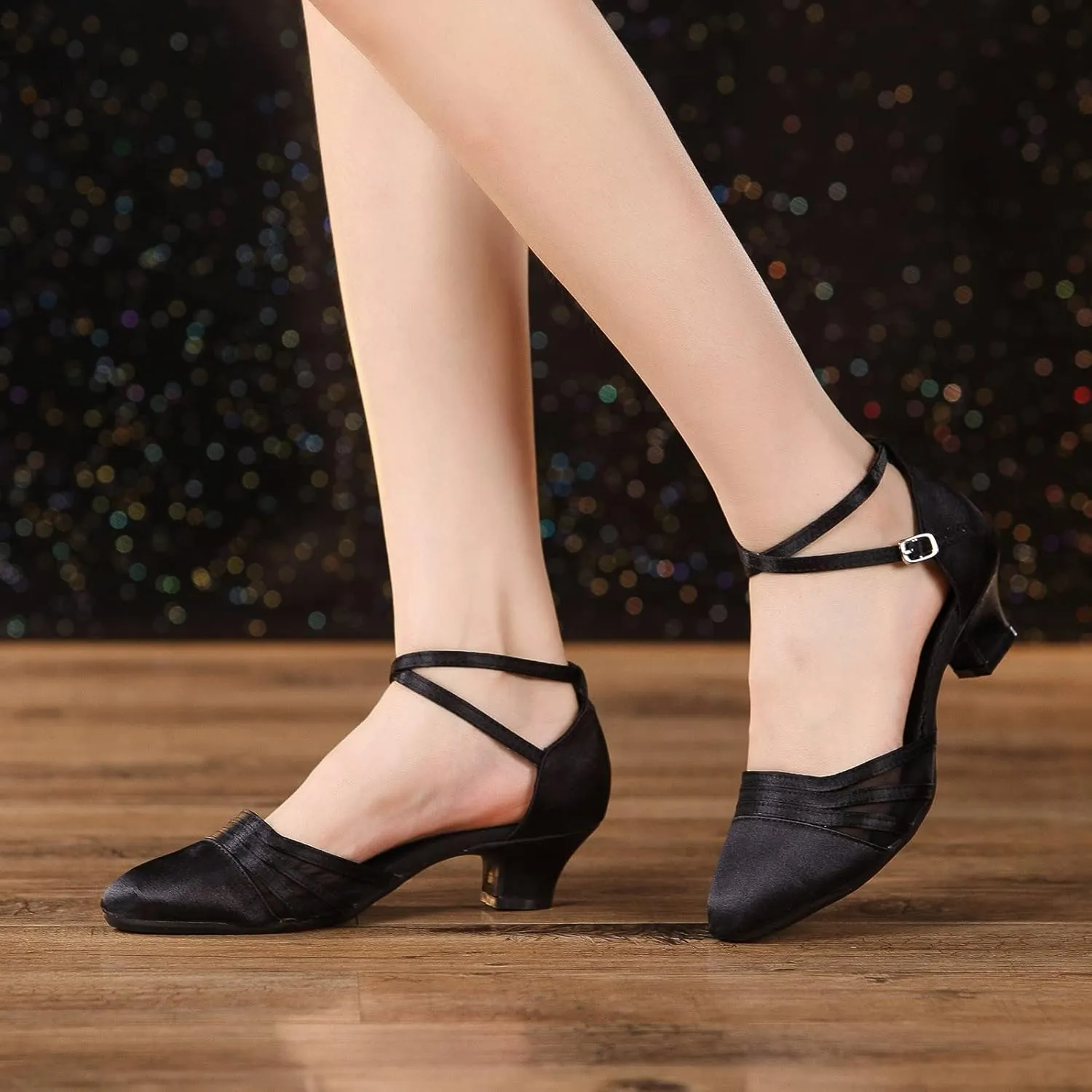 Fashion Design Handmade Latest Latin Dance Shoes For Ladies (3.5cm) Wedge Sandals for Women Wide Width