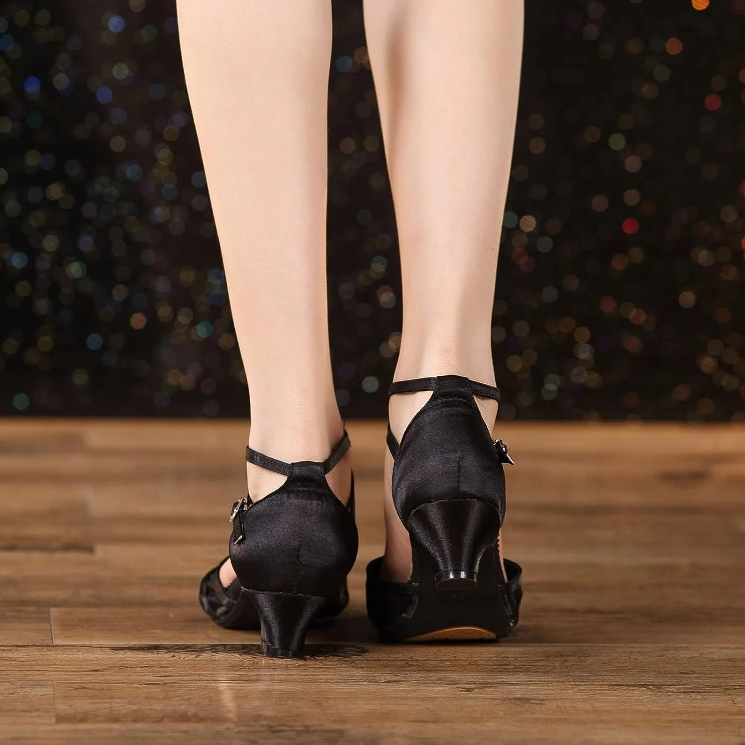 Fashion Design Handmade Latest Latin Dance Shoes For Ladies (3.5cm) Wedge Sandals for Women Wide Width