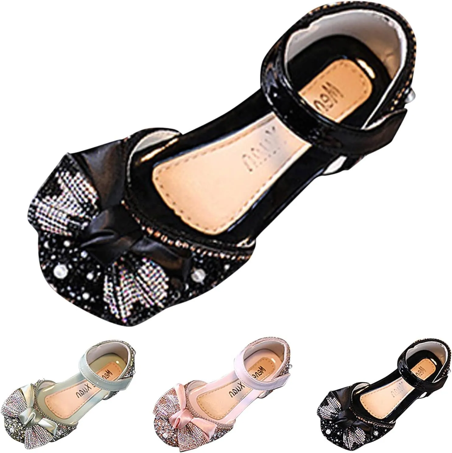 Fashion Spring and Summer Children Dance Shoes Girls Dress Show Princess Shoes Pearl Neoprene Kids Winter Boots (Green, 3-3.5 Years Toddler)