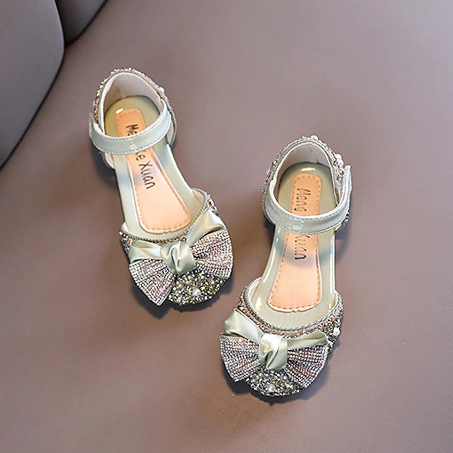 Fashion Spring and Summer Children Dance Shoes Girls Dress Show Princess Shoes Pearl Neoprene Kids Winter Boots (Green, 3-3.5 Years Toddler)