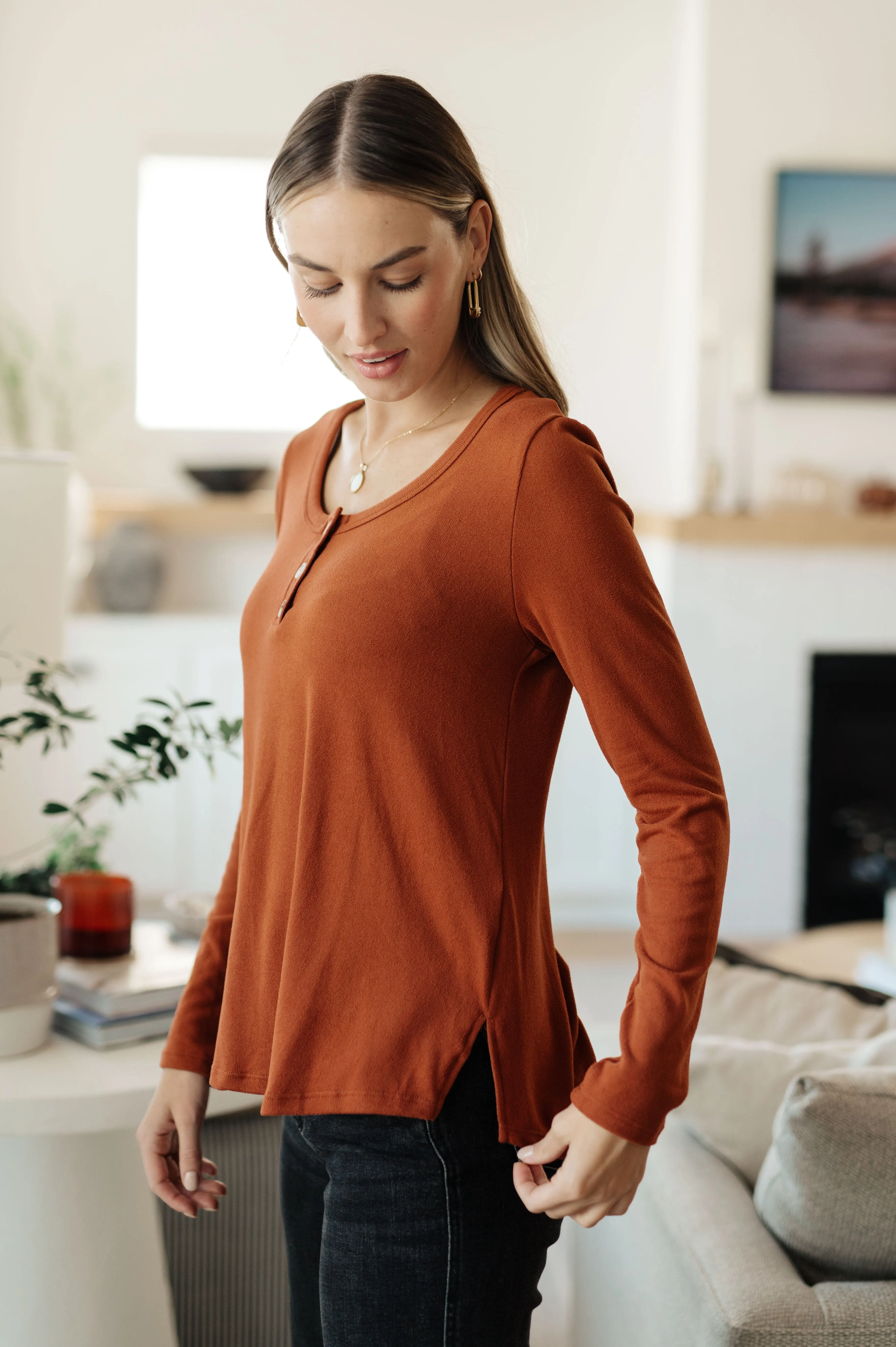 Feeling Better Scoop Neck Top by White Birch