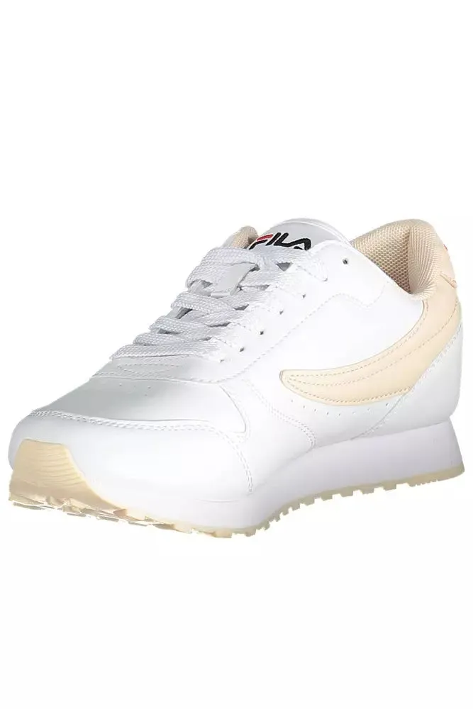 Fila Chic White Lace-Up Sports Sneakers
