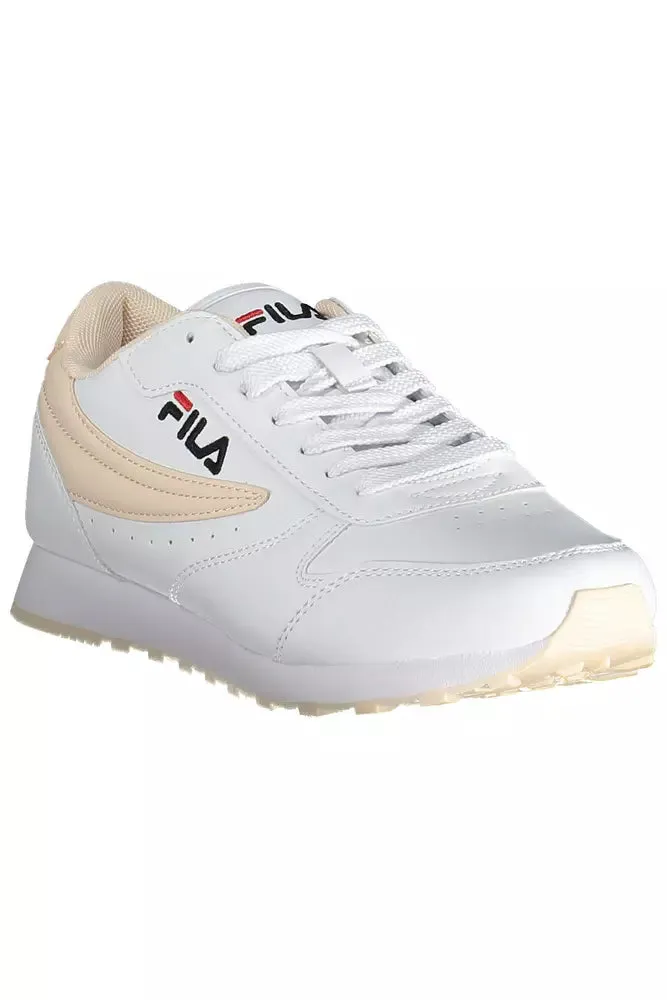 Fila Chic White Lace-Up Sports Sneakers