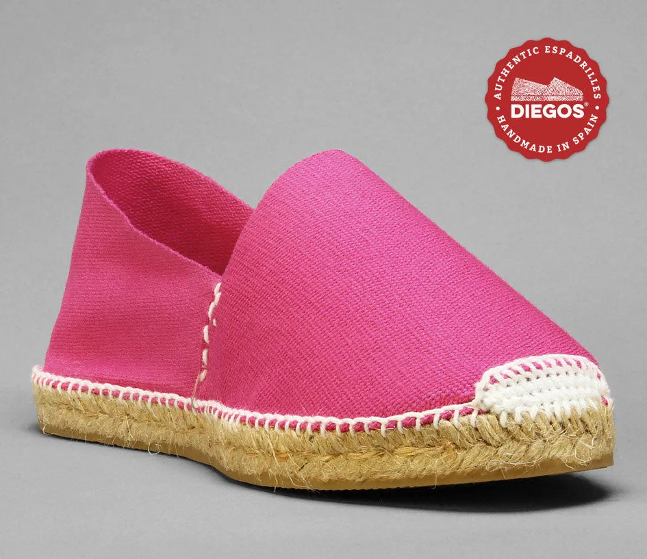 Fuchsia espadrille canvas