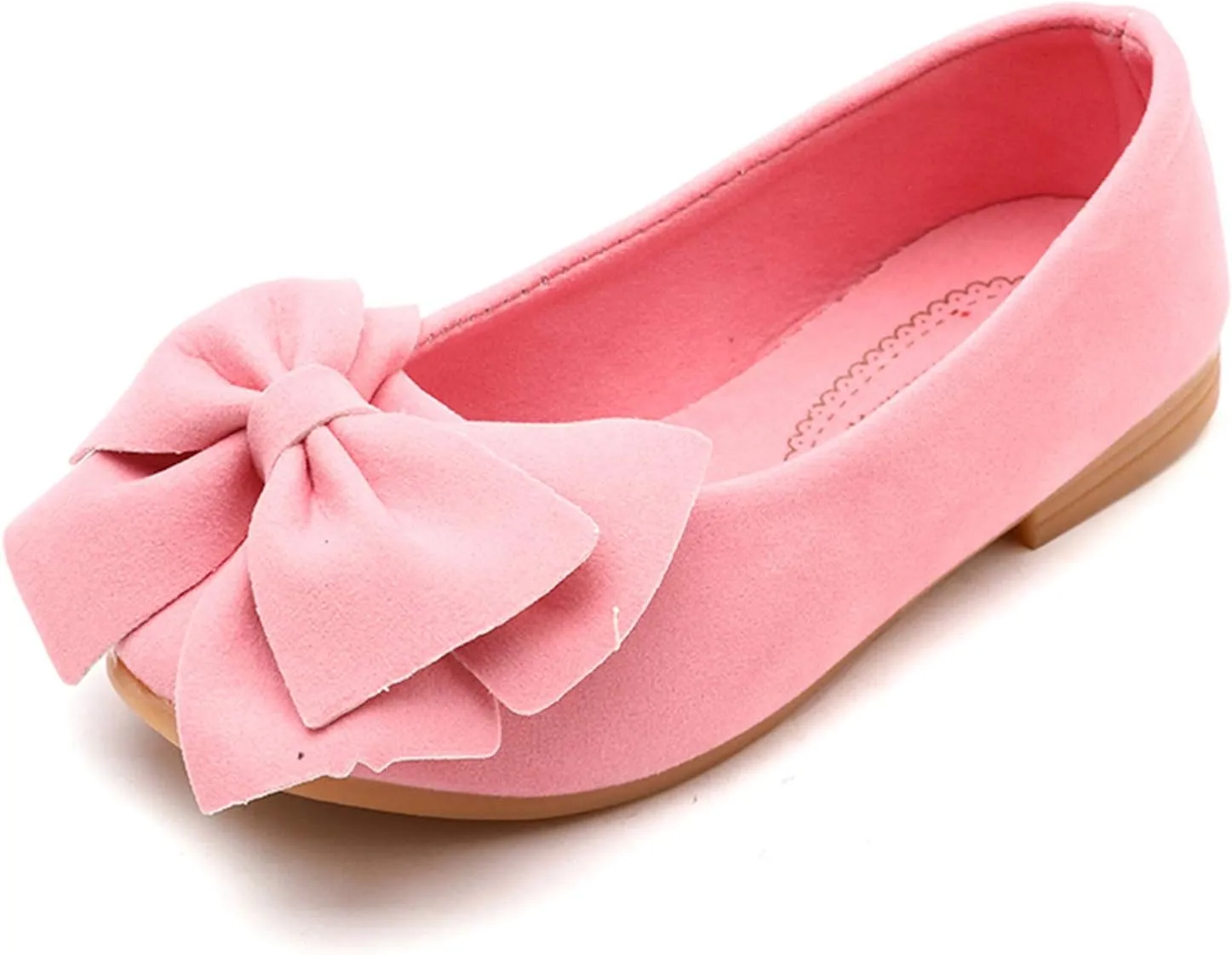 Girls Dress Shoes Mary Jane Wedding Party Heel Glitter Bow Princess Flower Shoes forFootwear for Toddler Little/Big Kid