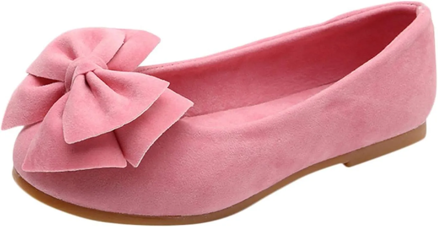 Girls Dress Shoes Mary Jane Wedding Party Heel Glitter Bow Princess Flower Shoes forFootwear for Toddler Little/Big Kid