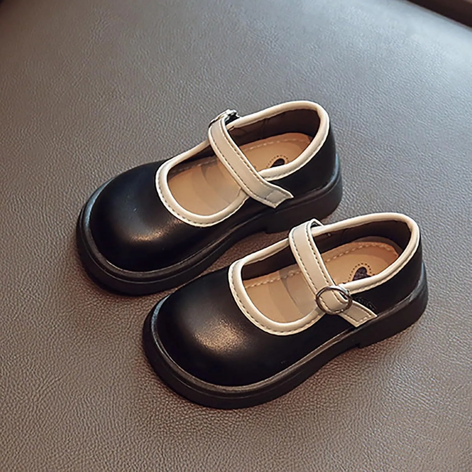 Girls Mary Jane Dress Shoes Toddler Flower Girl Shoes Little Girls School Oxford Flats for Wedding Party Shoes