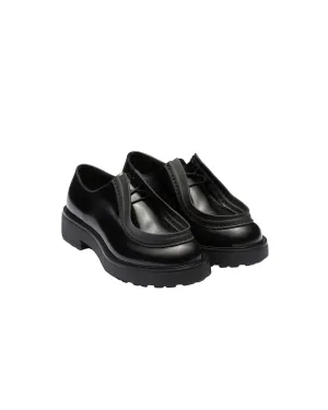 Gucci Diapason Opaque Brushed Leather Lace Up Loafers