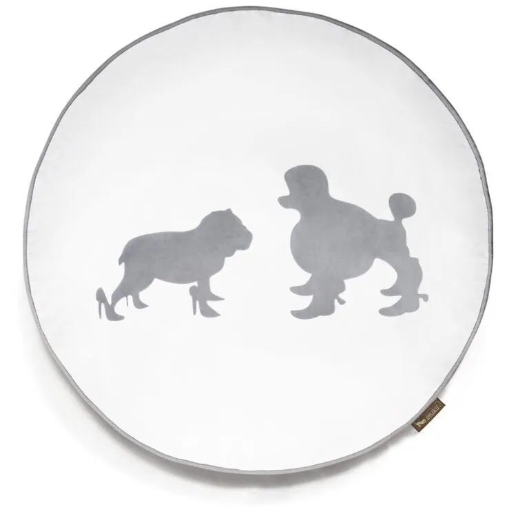 HEELS & BOOTS WHITE DOG BED