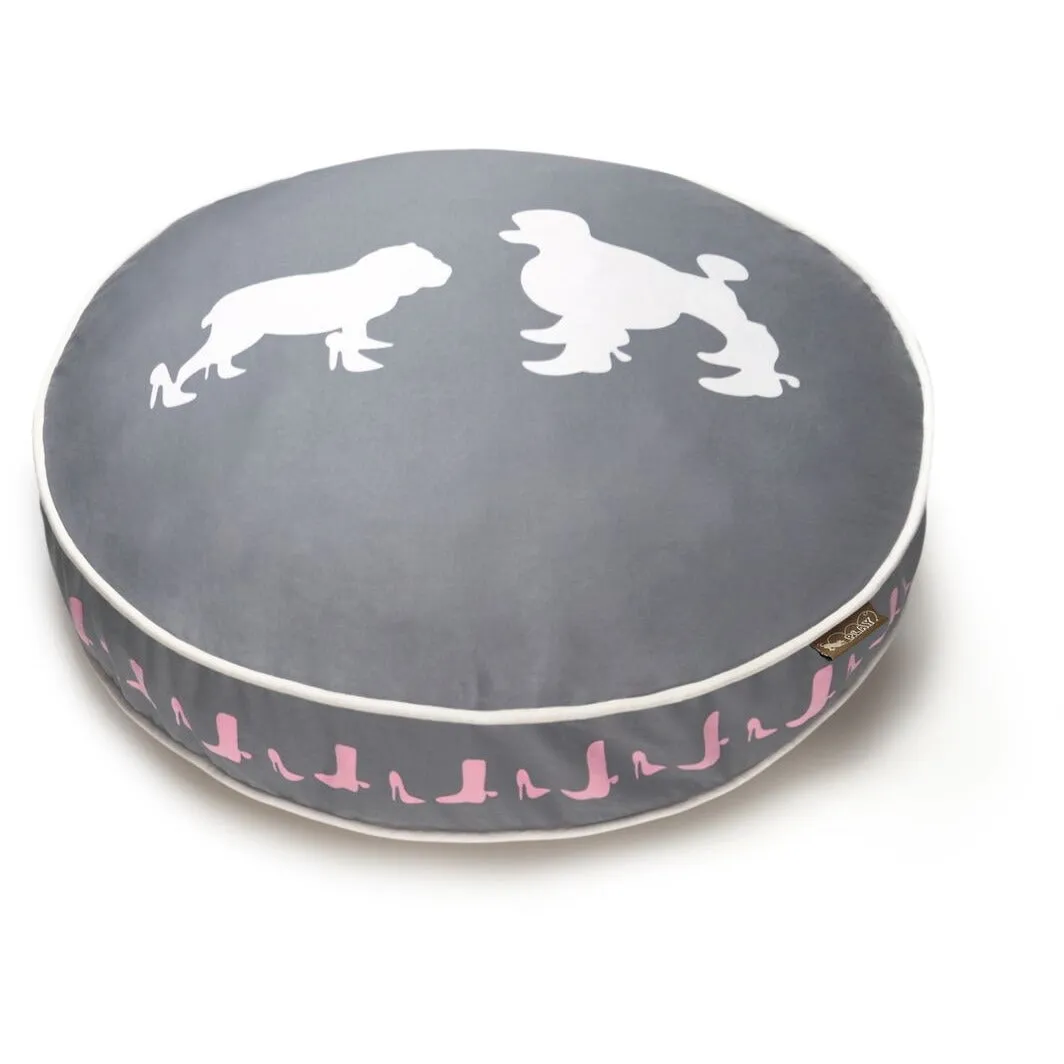 HEELS & BOOTS WHITE DOG BED