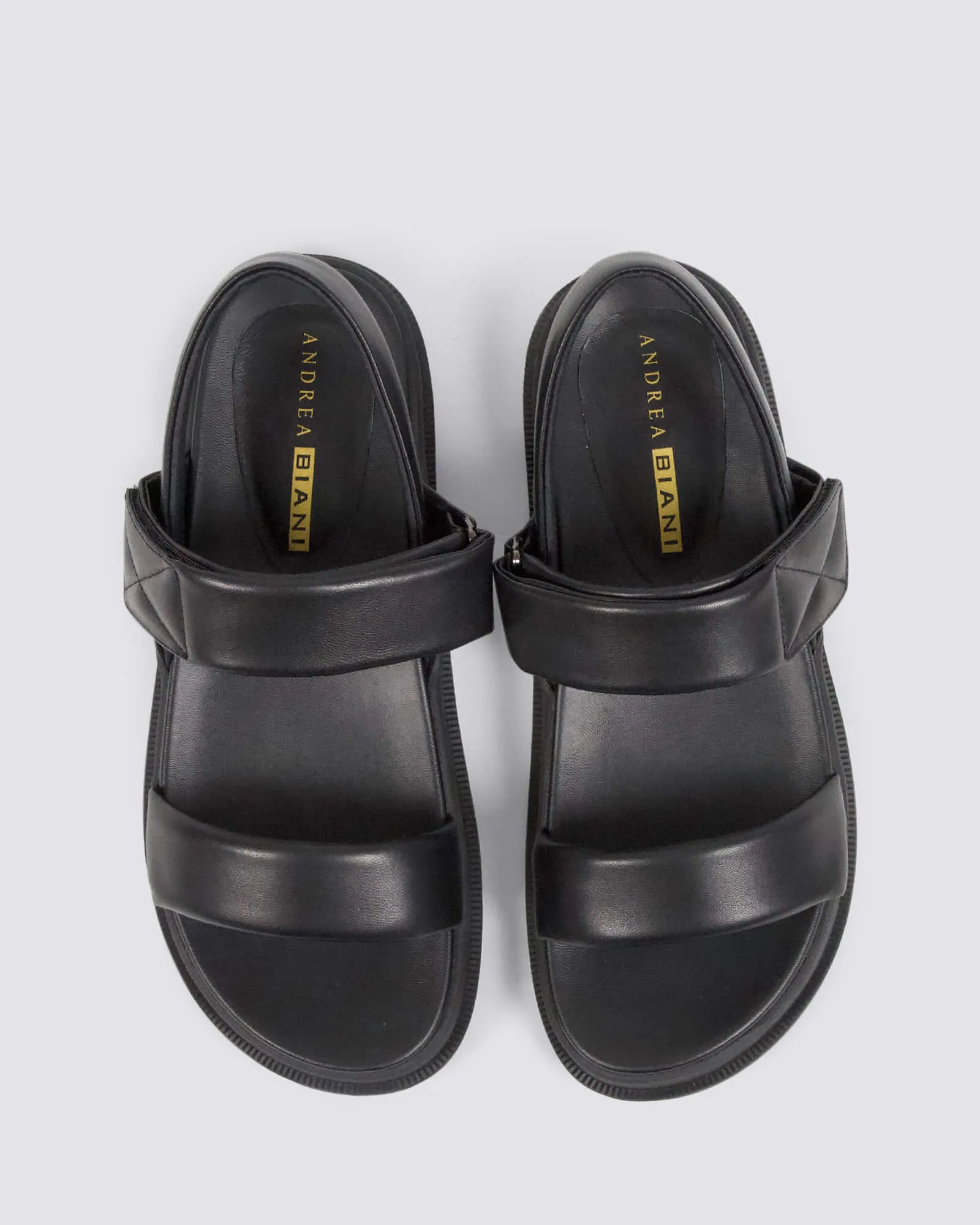 IMAGE SANDALS BLACK LEATHER