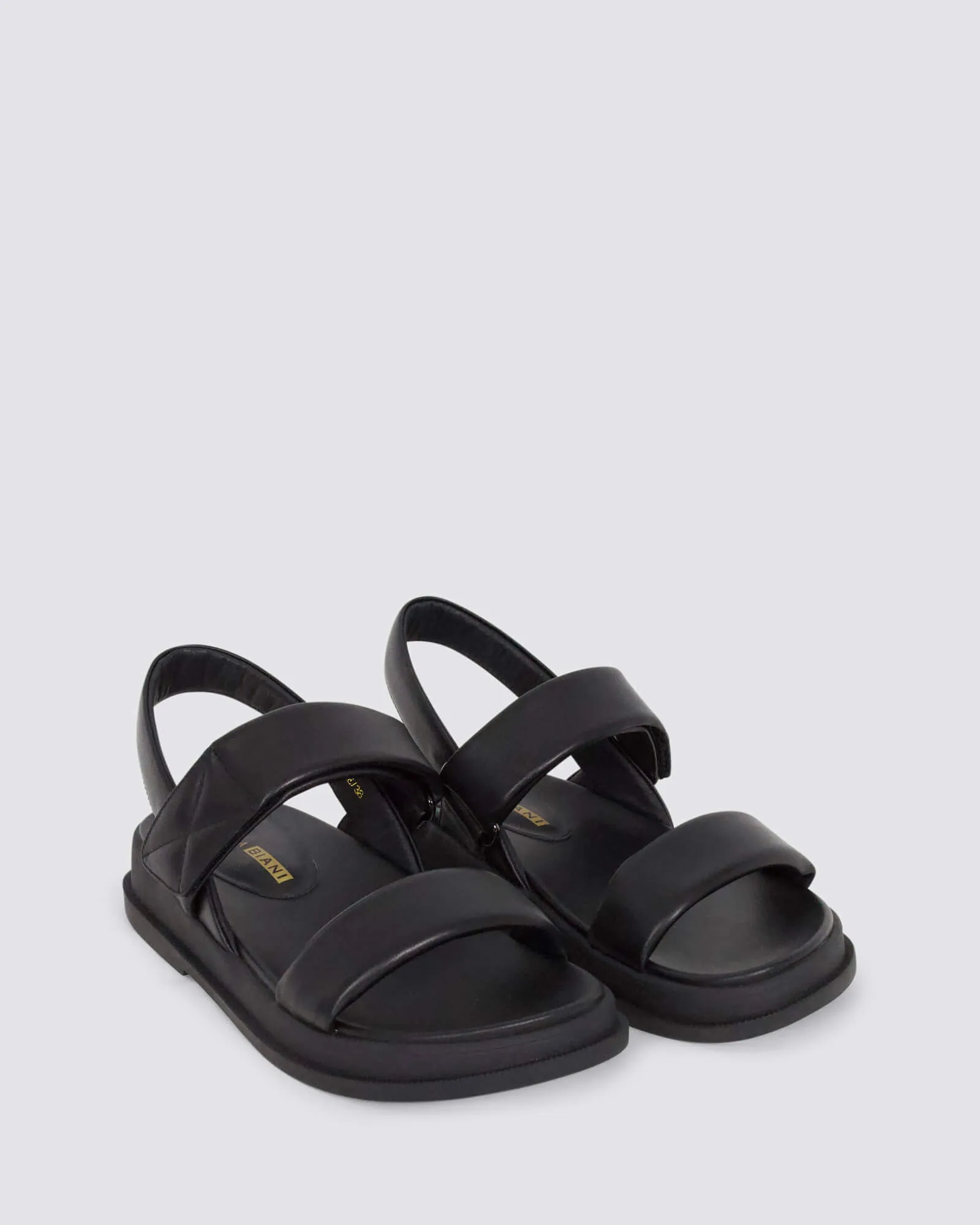 IMAGE SANDALS BLACK LEATHER