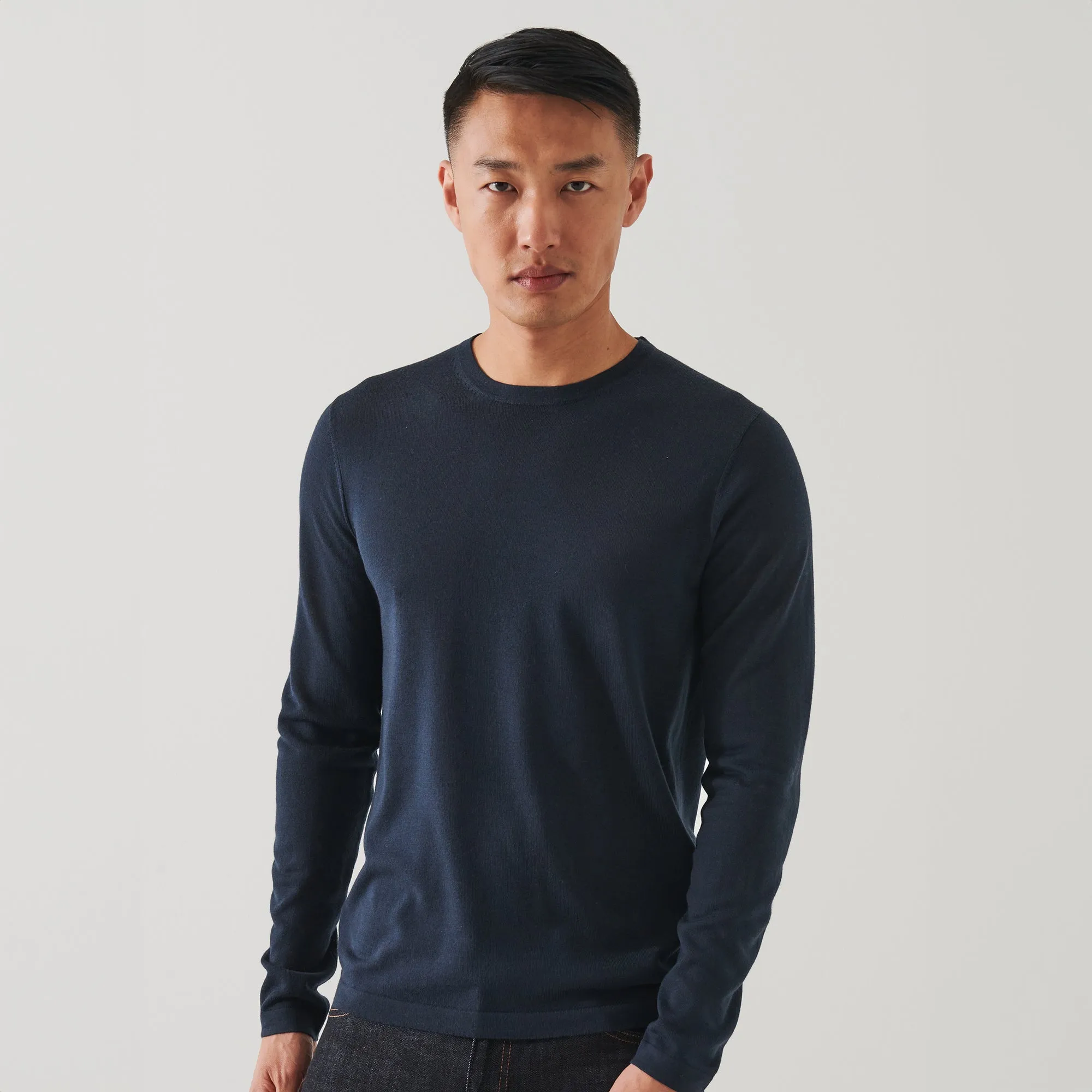 Imperial Blue Extra-Fine Merino Sweater - Patrick Assaraf