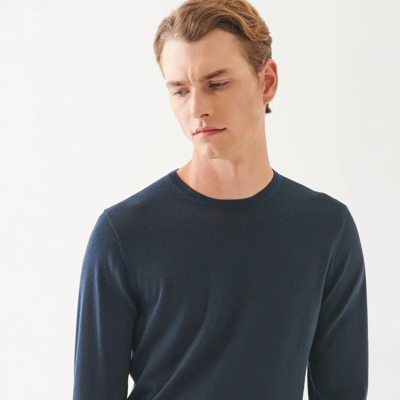 Imperial Blue Extra-Fine Merino Sweater - Patrick Assaraf