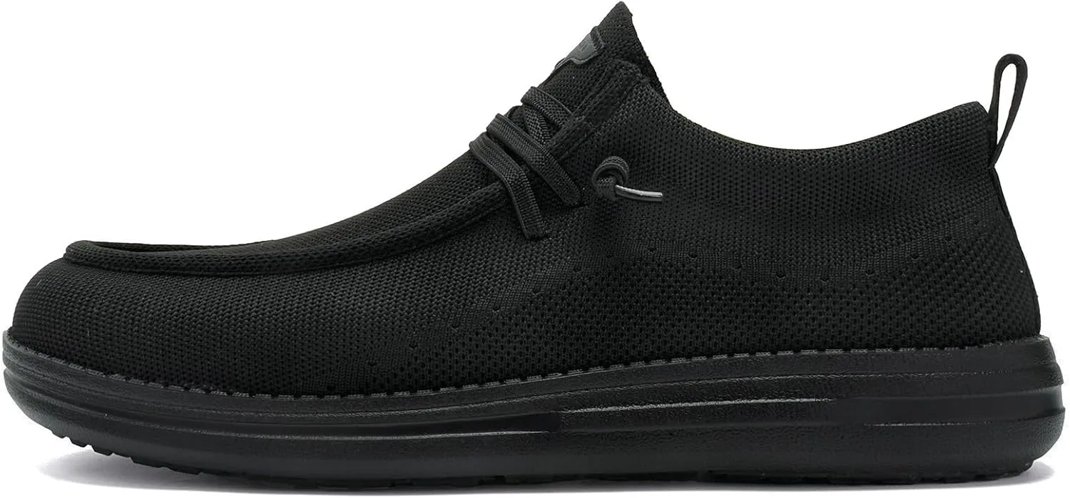ITAZERO Men's Wide Toe Box Mesh Shoes Business Casual Wide Width Walking Shoes with Arch Support Insole for Plantar Fasciitis