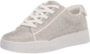 Jessica Simpson: Silesta Casual Sneaker in White Sparkle - JS-SILESTA