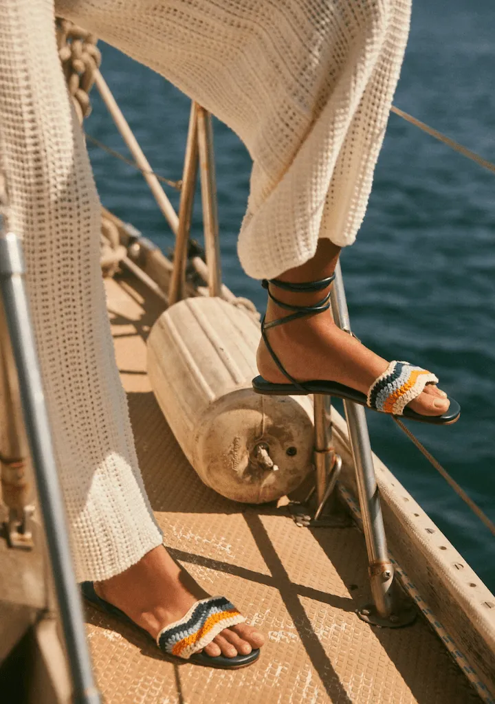 Kaanas Lantana Crochet Flats