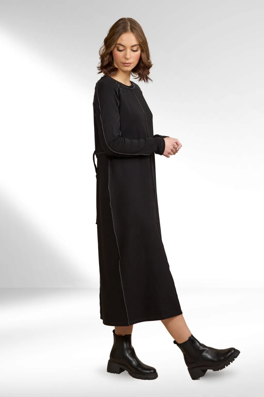 Knewe Alex Dress Black Charcoal