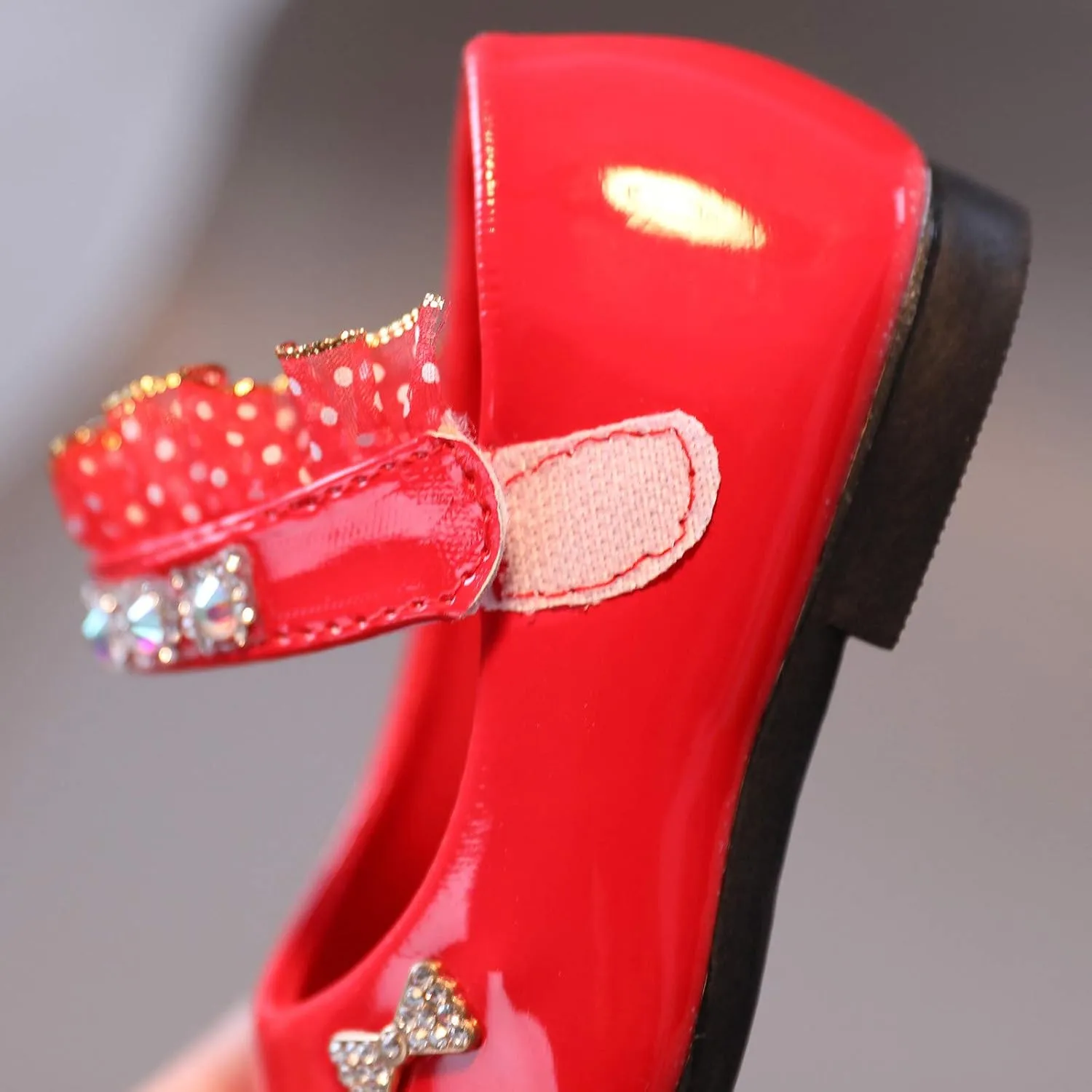 Mary Jane Flats for Girls Toddler Girls Glitter Dress Wedding Ballet Shoes Patent Leather Shoes for Kids