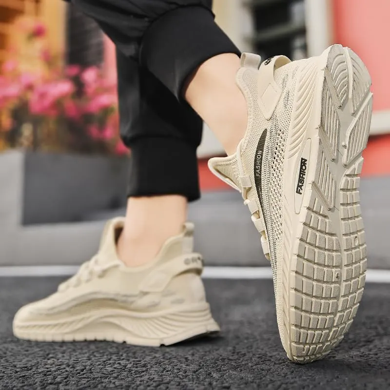 Men's Slip On Fashion Sneakers Comfortable Casual Hands Free Non Slip Workout Shoes Lightweight Breathable Running Walking Tennis Shoes