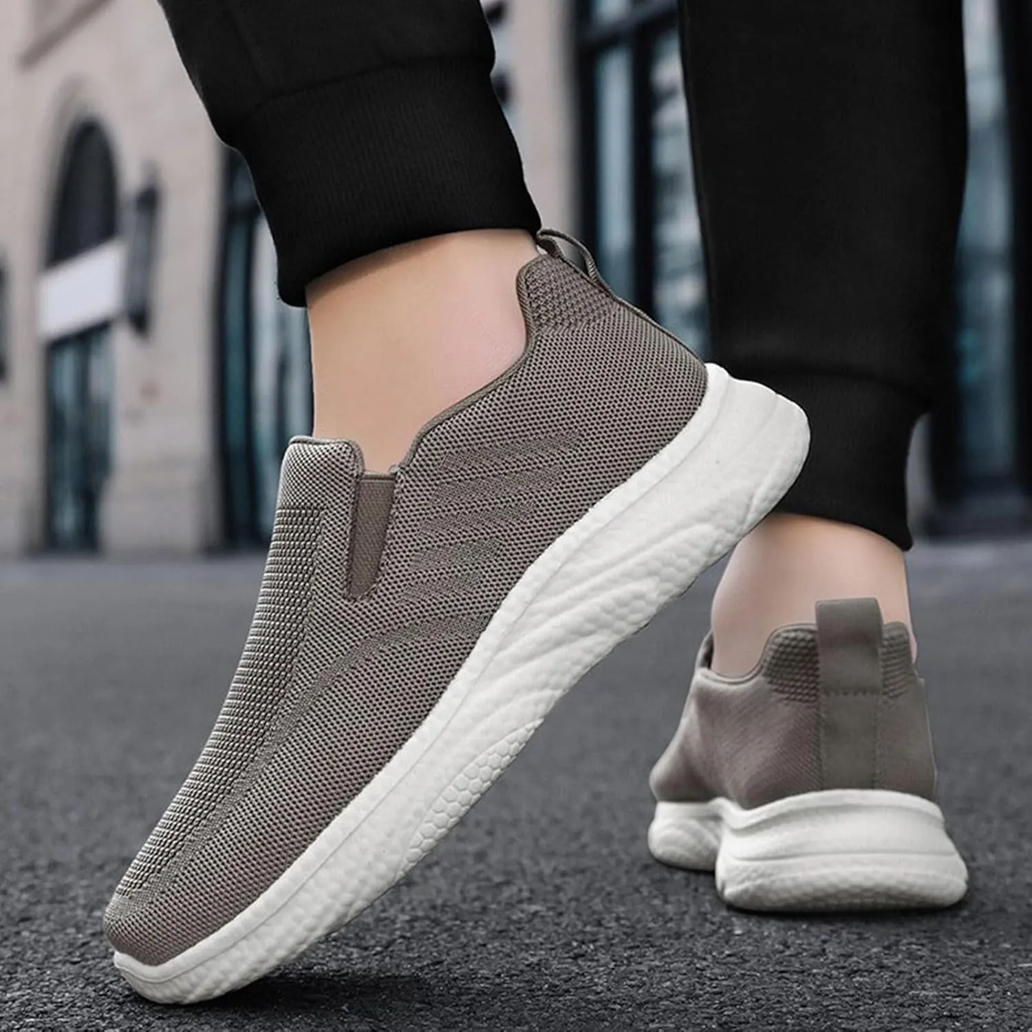 Men's Spring All Flat Soled Comfortable Lazy Slip On Couple Casual Shoes Casuals for Men
