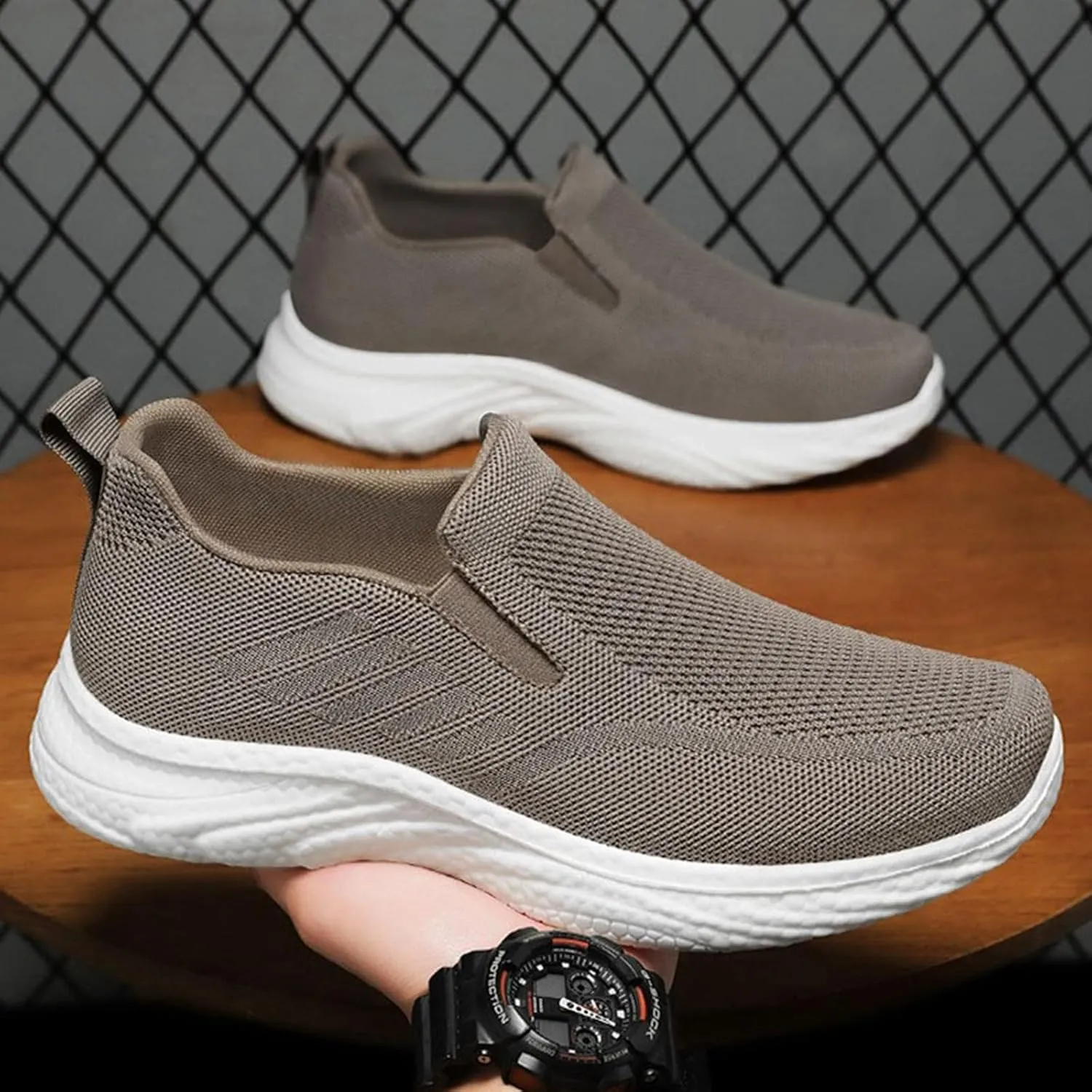 Men's Spring All Flat Soled Comfortable Lazy Slip On Couple Casual Shoes Casuals for Men