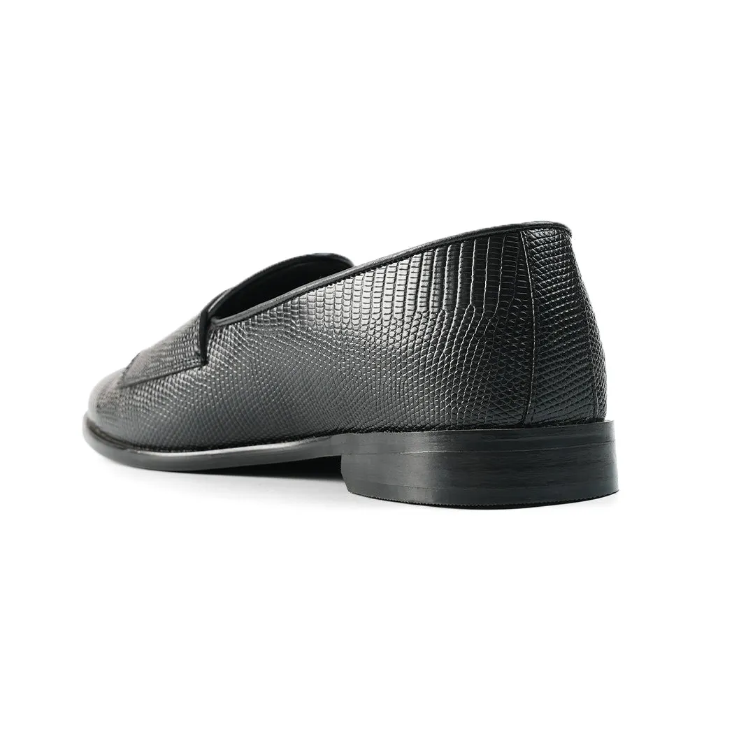 Monkstory Eclecta Textured Double Monk Slip Ons - Black