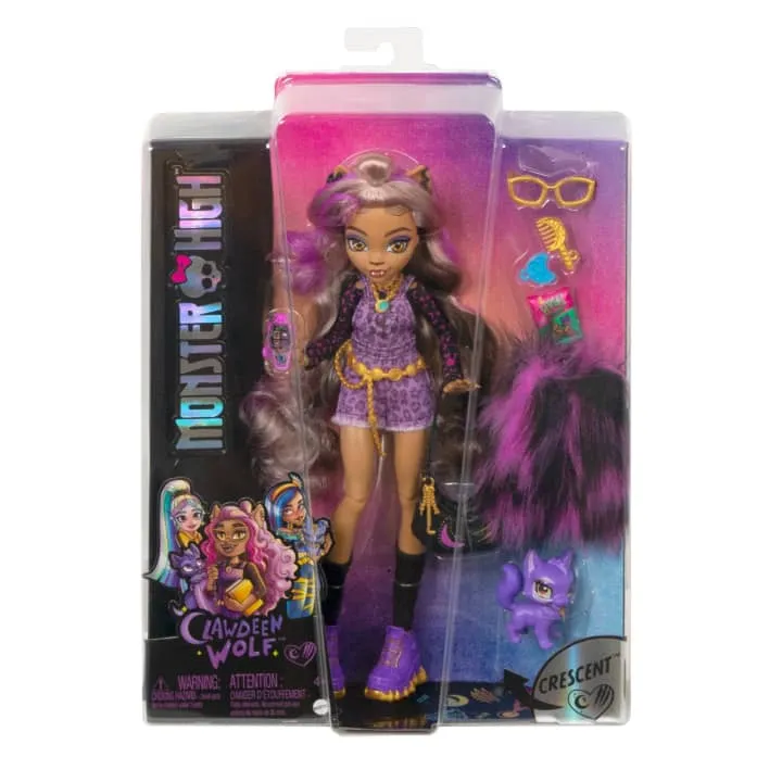 Monster High Clawdeen Wolf Doll With Pet and Accessories - Mattel