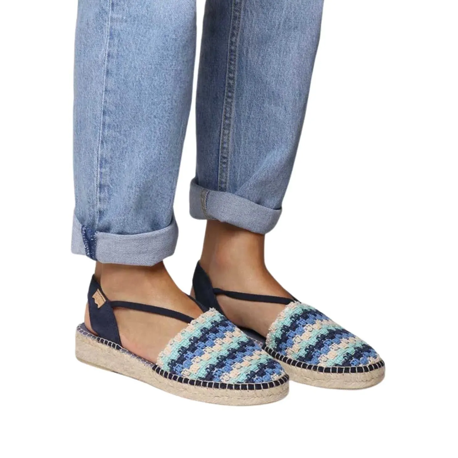 Multicolored Cotton Blend Espadrilles For Women - Emilia