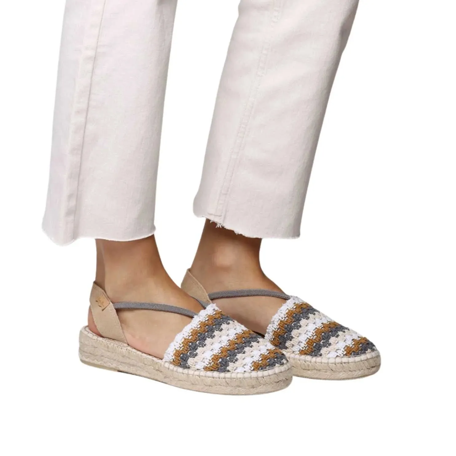 Multicolored Cotton Blend Espadrilles For Women - Emilia