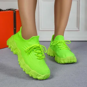Nurse Babe Tennis Shoes, Ortho Pro Shoes for Women, Mesh Breathable Lightweight Knitted Socks Sneakers, White, One Size