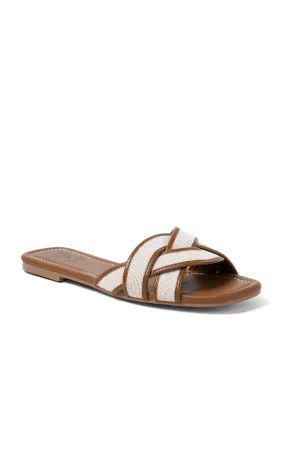 PAIGE-07 Woven Slide Sandals