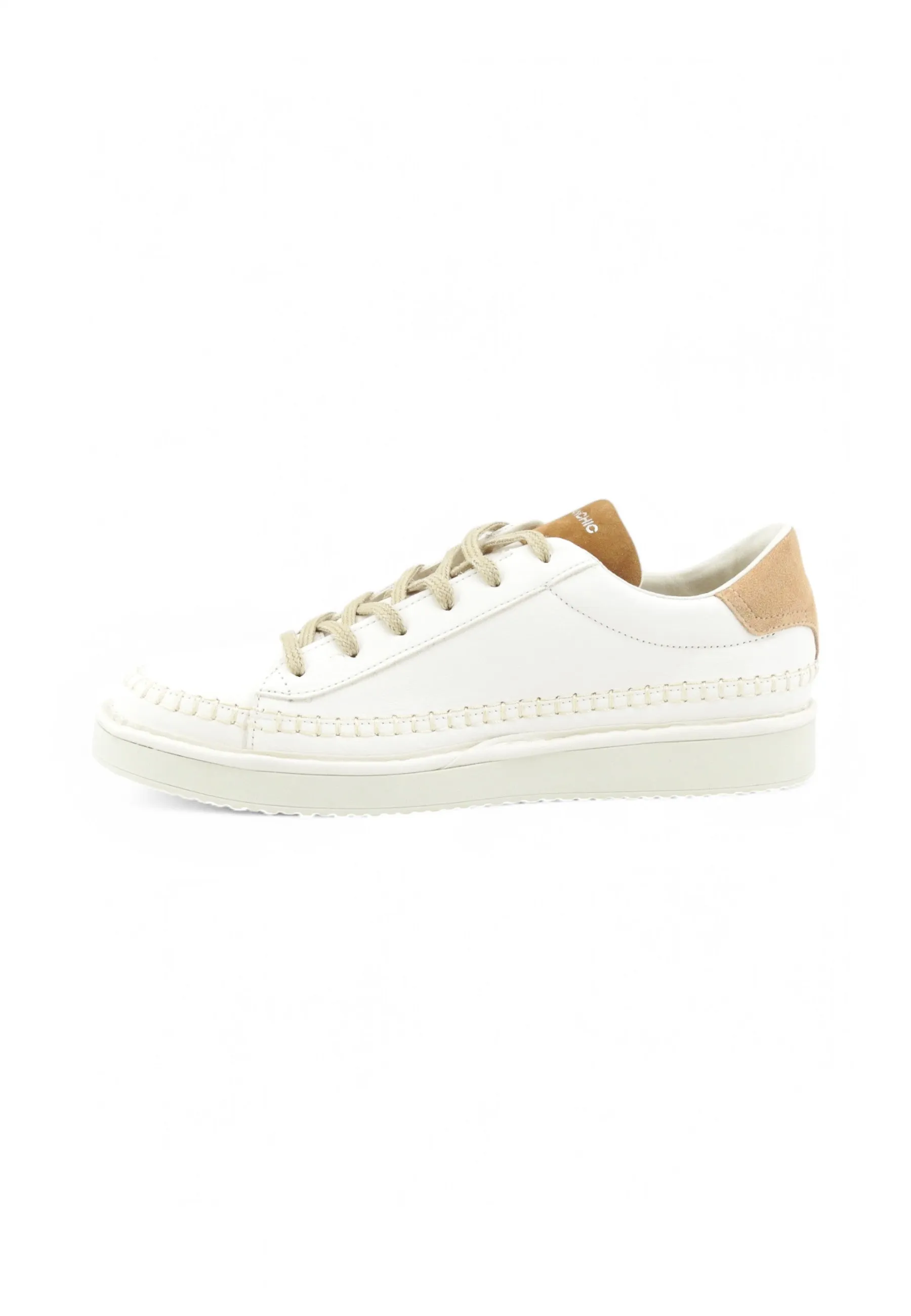 PAN CHIC Sneakers Uomo Bianco Marrone P01M019-01303057-PE25