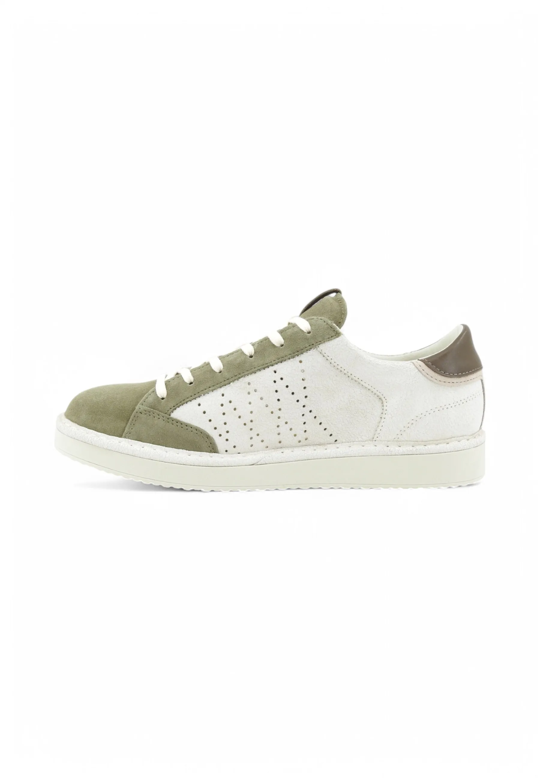 PAN CHIC Sneakers Uomo Bianco Verde P01M022-01342218-PE25