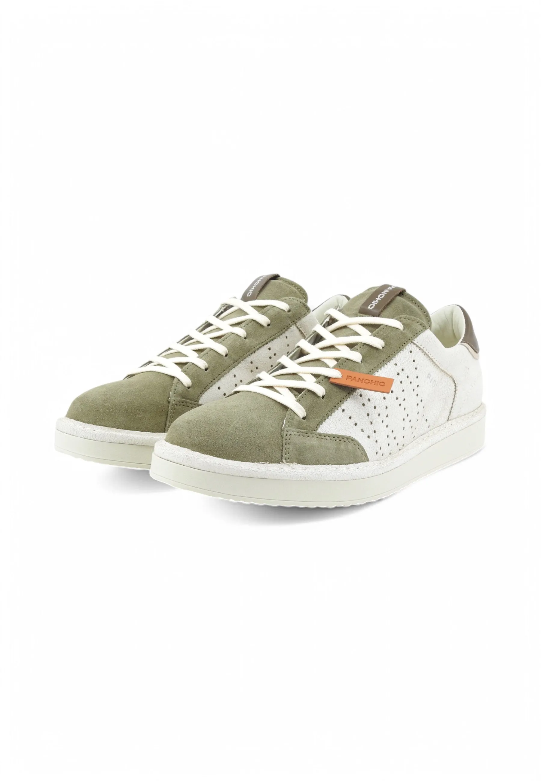 PAN CHIC Sneakers Uomo Bianco Verde P01M022-01342218-PE25