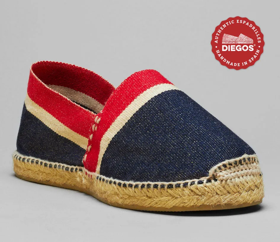 Parisian stripes espadrille canvas