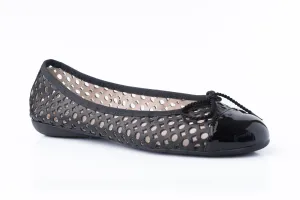PAUL MAYER - BRANDY - SIZE 7 - PATENT BLACK NAPPA BLACK