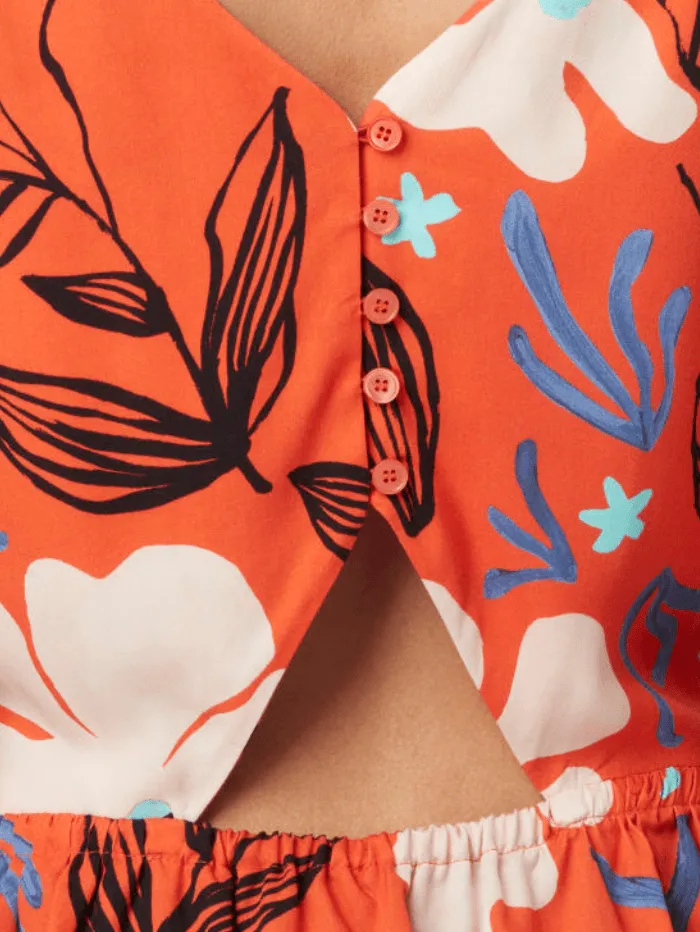 Paul Smith Orange Floral Top W2R-324M-K31022-25
