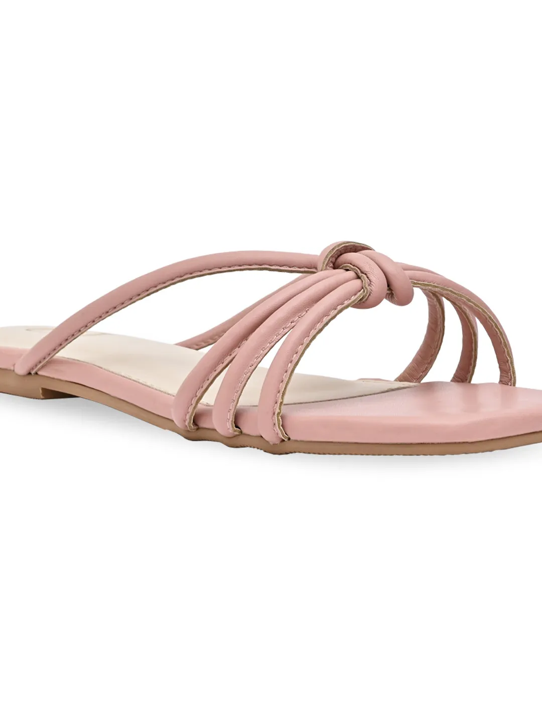 Pink Knotted Flats