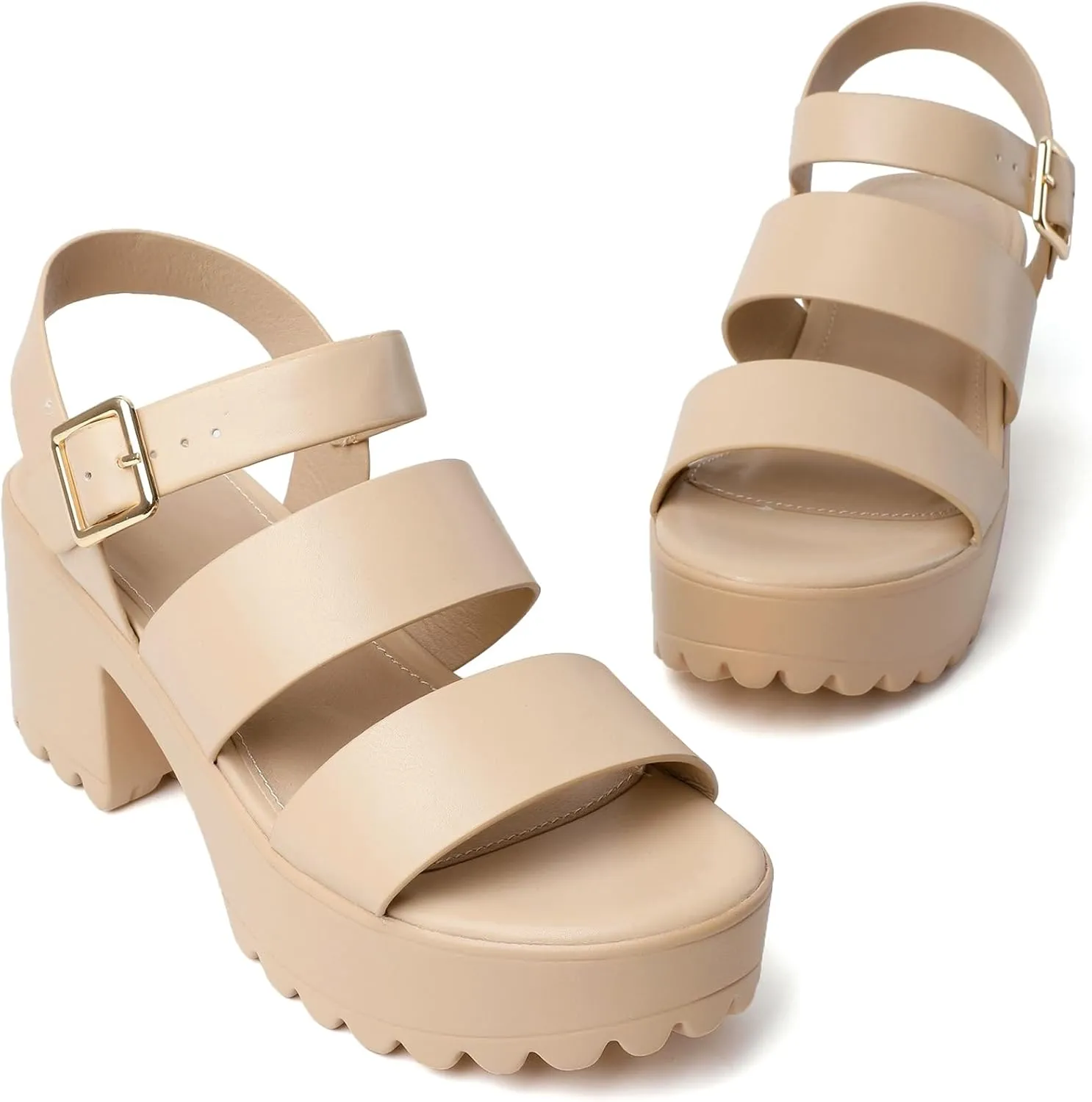 Platform Sandals Espadrilles Mules for Women Wedge Open Toe Slip On Sandals Raffia Womens Slides Shoes for Summer Vacation Beach Casual
