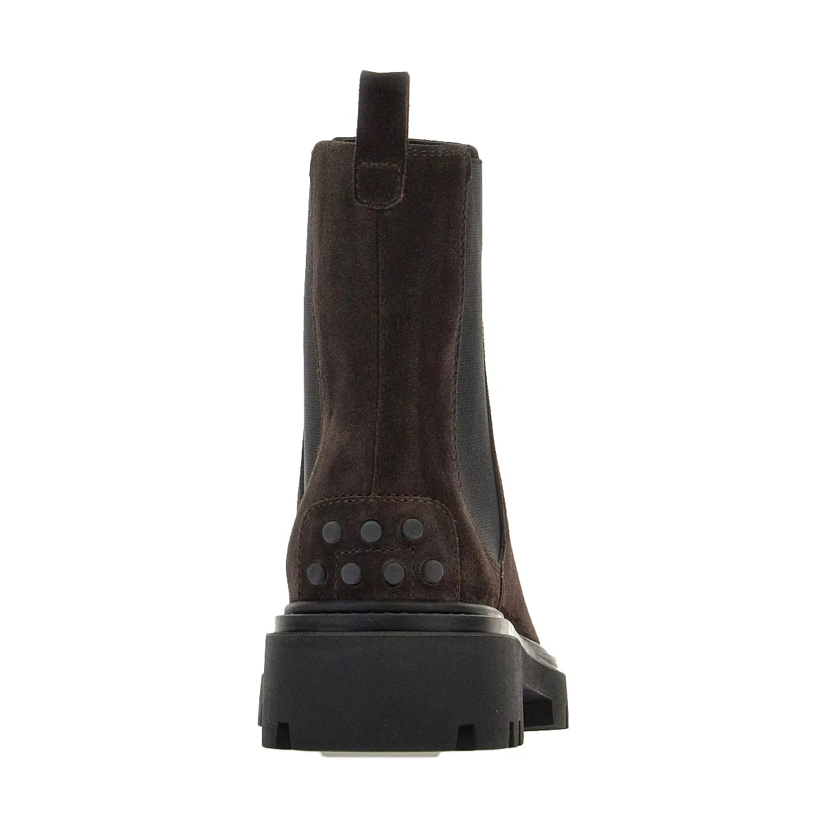 Pull On Lug Sole Suede Boots